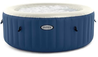 Intex PureSpa 28486 – aufblasbarer Whirlpool, rund, 4 Plätze, 100 Düsen, PVC, mehrfarbig, 180 x 66 cm