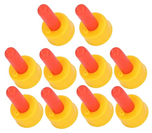 Keenso Goat Care Nipple for Orphaned Lambs Safe Bite Silicone Bottle Feeder for Milk Feeding Red 10pcs