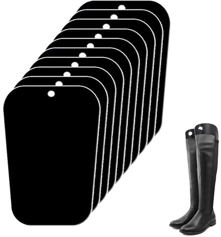 Stiefelformer, Stiefelspanner, 10 Stück Stiefelform Einsätze, Boot Shaper Form Inserts, 16 Zoll Kunststoff Stiefelspanner, Tall Boot Support Wiederverwendbare für Damen und Herren Stiefel, Schwarz