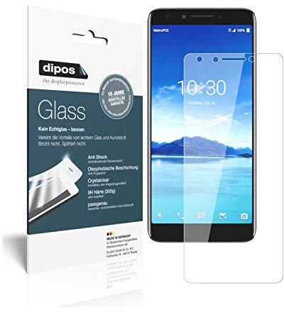 dipos 2x Displayschutzfolie 9H klar für Alcatel 7 | Bricht und splittert nicht, kein Echtglas, Anti-Shock, passt perfekt, kratzfest, blasenfrei, hüllenfreundlich, selbstklebend
