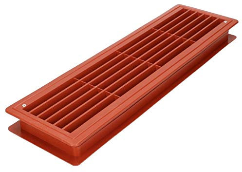 KOTARBAU® Griglia di aerazione 13,5 x 46 cm griglia di ventilazione Calvados griglia in materiale sintetico griglia a lamelle quadrate resistente