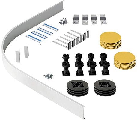 Milano Lithic Offset Quadrant Shower Tray Riser Kit - 550mm