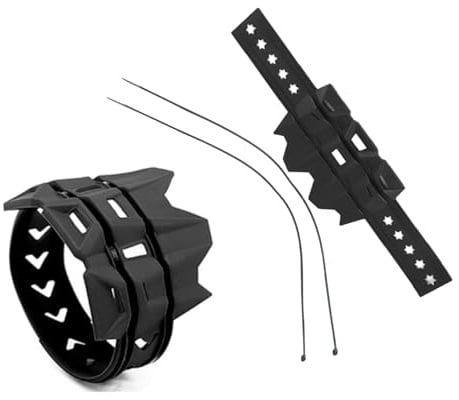 Couvercle de Protection d'échappement Protecteur de Protection de Tuyau d'échappement Moto Universel Anti-Chaud(Noir)