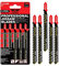 5 x TopsTools JSTT141HM T141HM Lames de scie sauteuse en fibre de verre de 100mm de long compatibles avec Bosch Dewalt Makita Milwaukee et bien d'autres