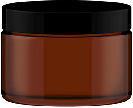 Leerer Braunglastiegel inkl. Deckel 500 ml