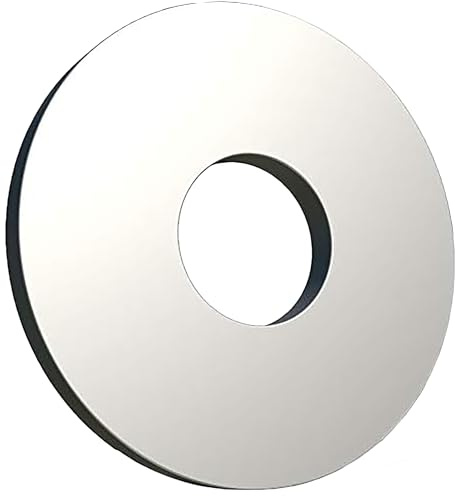 M22 Packung mit 5 Stück Large Washers DIN 9021 ISO 7093 Verzinkter Legierter Stahl Washers U Mudguard Karosseriescheiben Unterlegscheiben Flat Penny Washer (23mm x 39mm)