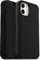 OtterBox Strada Hülle für iPhone 12 Mini, stoßfest, sturzsicher,Premium Lederfolio mit Zwei Kartenhaltern, 3X getestet nach Militärstandard, Schwarz
