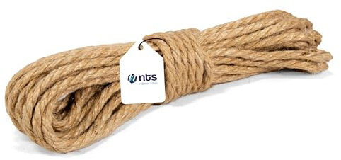 NTS-Nähtechnik Juteseil 8mm - 10m | Juteschnur Jutekordel | Diverse Größen und Längen