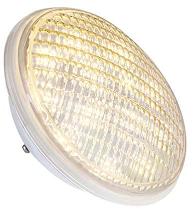 KOLLNIUN LED Poolbeleuchtung, PAR56 Schwimmbadleuchten, IP68 Wasserdichte Poolleuchte, 40W Warmweiß Unterwasserbeleuchtung, 12V AC/DC Poolscheinwerfer für Landschaft, Garten, Springbrunnen