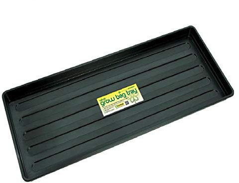 Optimal Products Plastic Grow Bag Growbag Tray Garden Plant Watering Trays Pots Planters Halos Garden Outdoors Gardening Greenhouse Plant Germination Tray (1)