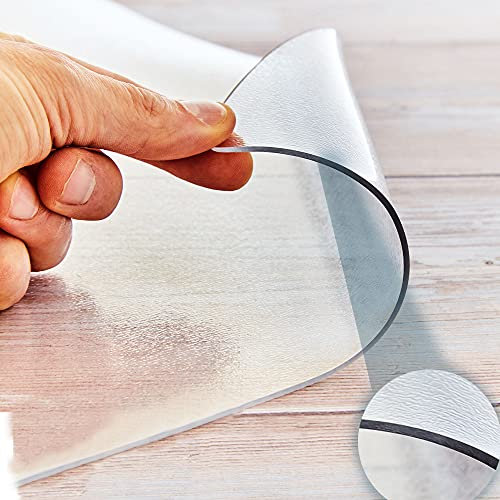 MAXXUS Bodenschutzmatte Transparent - 2 mm, rutschfest, Geruchsfrei, PVC, Größenwahl - Matte, Bodenmatte, Unterlegmatte, Schutzmatte für Fitnessgeräte, Laufband, Rudergerät, Ergometer, Fitness, Gym