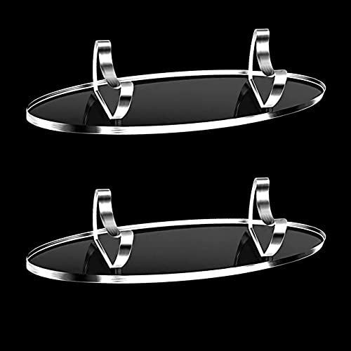 2 Pieces Acrylic Pen Holder Display Stand, Pen Stand Makeup Brush Rack, Acrylic Stationery Pen Holder Display Stand, Fountain Pen Display Rack (White)