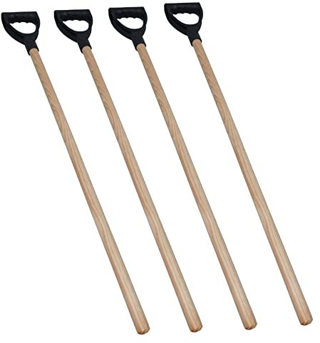 AB Tools Lot de 4 poignées en D de rechange pour pelle, brosses, pelles 1,04 m x 2,5 cm
