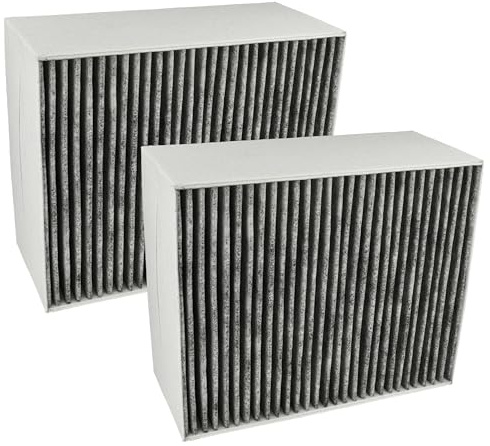 vhbw 2x Aktivkohlefilter kompatibel mit Siemens LF98BC540/03 | LF98BC540/02, LF98BC540/01 Dunstabzugshaube - 22,7 x 18,9 x 10 cm