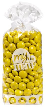 M&M'S mono couleur au chocolat au lait - Sachet de 300g de M&M'S - Idée de DIY - Idéal pour un mariage, une fête d'anniversaire, buffet de bonbons, un baptême, une gender reveal (Jaune)