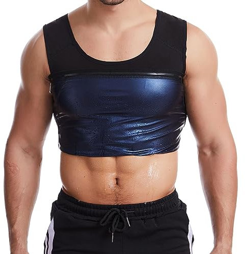 Sauna Suit for Men, Performance Compression Shirt, Shaper Tank Top Vest, Premium Sweatsuits for Men Workout, Gym (DE/NL/SE/PL, Alphanumerisch, S, M, Regular, Regular)