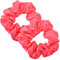 2 Pezzi Elastici Capelli Donna Rosa Rossa Fluorescente Pop Cravatte per Capelli Tinta Unita Fascia Elastica Scrunchies per Capelli Seta Elastico Capelli Seta Accessori per Capelli per Donna e Ragazze