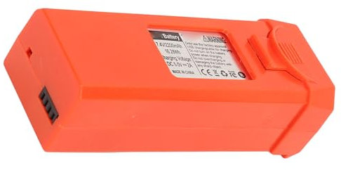 Drone Battery 7.4V, Drone Battery Spare Part 2200mah Durable Lightweight Overcharge for Quadcopter (Orange)