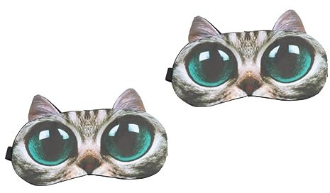 MAGICLULU 2St kühlende migraine mask ice augenpflaster eye mask hut Cartoon-Brille Ellenbogenverschluss Cool schlafende Augenmasken Kühlende Augenmasken Yoga Stirnband