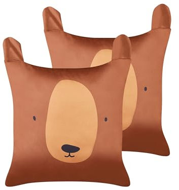 Beliani Dekokissen 2er Set weiß mit Fransen 45 x 45 cm quadratisch modern Makneh