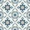 Floor Tile Motif 30.5x30.5cm Blue 10 Tiles Per Pack