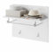 Inn.Furn Garderobenpaneel weiß Hochglanz Wandgarderobe 60 x 49 cm Leon