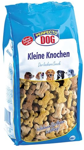 Hundeleckerli Kleine Knochen 7x400 g Trockenfutter Belohnung Hundesnack | Perfecto Dog, Belohnung, Hunde, Trainingssnack, knusprig, ergiebig, Futterergänzung, schmackhaft, Vorrat