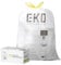 EKO Easy-Dispense Roll 80 Count Extra-Strong Drawstring Small Bin Liner, Trash Bag (7-10L) 1 Pack White, Code B