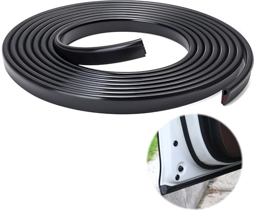 Protection Bord de Porte de Voiture 16FT/5M, Butoir Anti-Eraflures en Caoutchouc, Installation Facile, Universel pour Voitures et SUVs, Résistant aux