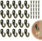 Piccoli ganci da avvitare in bronzo, 20 pezzi, ganci a vite, piccoli ganci per viti, ganci decorativi da parete per avvitare, gancio per portachiavi, gancio per porta, cucina, corridoio, ufficio