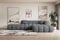 ALTDECOR Ecksofa in L-Form Corner Sofa Bett Eckcouch Couch Wohnlandschaft Cauchsofa Olea-L2-289x176x71 cm Duneklgrau
