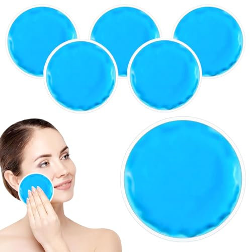 Kleine Kühlpads Gel, 6 Stück Kalt Warm Kompresse Kühlpack, Wiederverwendbare Gel-Kühlkissen, für Kopfschmerzen, Zahnschmerzen, müde Augen, Stillen, Insektenstiche, Erste Hilfe, Weisheitszahn