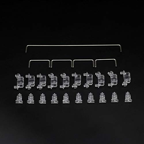 Hattba Fit For MX Switch Pcb Mounted Stabilizer 60% OEM Mechanical Keyboard Case 6.25U Modifier Stabilizer Plate Mechanical Keyboard White With