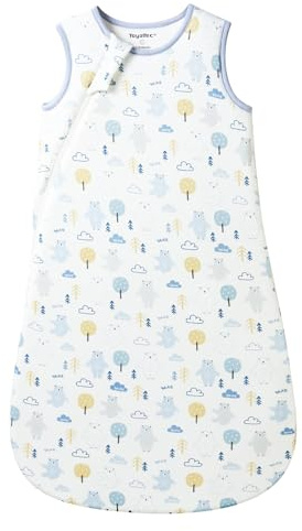 ToyaTec Baby Schlafsack 2,5 Tog Kuschelweich aus Bambusviskose | Kinder Schlafsack aus Bambusfaser | Herbst & Winter Schlafdecke(Bären,S)