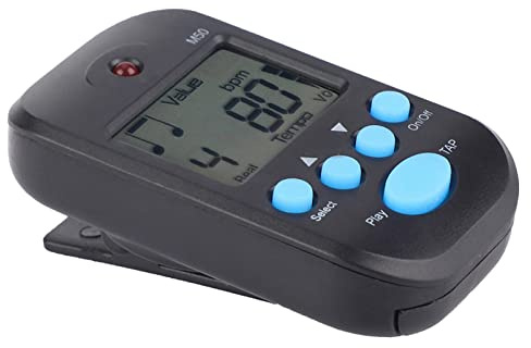 Ausla Digitales Metronom, Elektronischer Tempo-Tapper mit Kopfhöreranschluss, Einstellbarer Beat-Zähler Zum Üben von Gitarre, Schlagzeug, Klavier, Violine