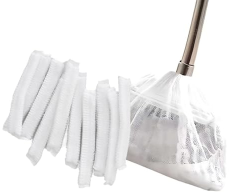 Fundas Desechables para escobas, Paquete de 100 Fundas a Prueba de Polvo, retienen el Pelo de Mascotas y el Polvo, fáciles de Poner y Quitar en escobas y recogedores estándar