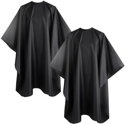 2 Stück Friseurumhang für Erwachsene, Haarschneideumhang Professionell | Wasserdichter Friseur Umhang für Haarschneiden und Färben, Unisex Professionelle Schürze Haar Styling Salonausstattung