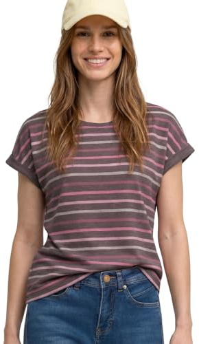 Damen Dropped Shoulder Shirt mit Streifen