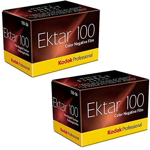 Kodak Ektar 100 Professional Lot de 2 Films négatifs Couleur ISO 100, 35 mm, 36 expositions, 35 mm