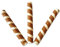 Lot de 250 dosettes bicolores, en forme de canne, pour glace et gâteaux, gaufrettes, pour décoration de crème, pour gâteaux, glaces, gâteaux