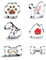 Juego de cortadores de galletas para huesos de perros: cortador de galletas en forma de hueso para perros, estampado de patas, cachorros, caniches y casetas para perros