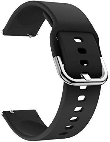 BASSK Cinturino da polso in silicone morbido di ricambio per orologio sportivo Huami Amazfit Bip Smart Watch, 20 mm accessori