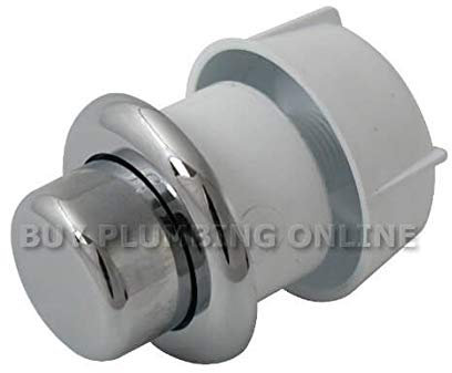 Thomas Dudley 324379 Royal Palm Push Single Flush Button, Chrome