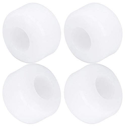 Bnineteenteam Skateboard Rollen, 4 Stück/Set 54 x 36 mm 75-85A Härte Elastisch PU Skateboard Rollen Rad Ersatz(Weiß)