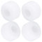 Bnineteenteam Skateboard Rollen, 4 Stück/Set 54 x 36 mm 75-85A Härte Elastisch PU Skateboard Rollen Rad Ersatz(Weiß)