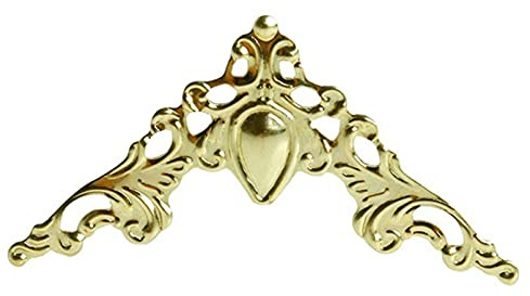 Anawakia 20 Stück Eckenschutz Antike Eckenschutz Metall Buch Scrapbook Album Ecke Dekorative Metall Protector für antike Bücherecken Dekoratio (Gold)