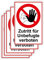 5 Stück Zutritt für Unbefugte verboten Schild 20 x 30 cm aus stabiler PVC Hartschaumplatte 3mm mit UV-Schutz von STROBO