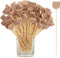 MOJOTIC 100 Stück Spieße Fingerfood, Cocktailspieße, Spieße Kinder, Fingerfood Spieße, Cocktail Spieße, Spiesse Für Snacks, Partypicker, Obstspieße Kinder für Grillgut, Fingerfood, Obst-Spieß