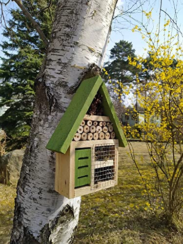 Insektenhaus Insektenhotel XL Bienenhaus Holz Winterquartier Biene Nistkasten 37x21x8cm