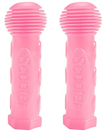 GERUI Manubrio per bicicletta per bambini, 1 paio di manubri antiscivolo in gomma morbida, manubrio per bicicletta, mountain bike, bici da corsa (rosa)